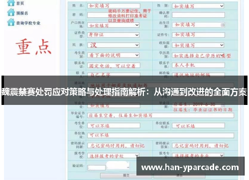 魏震禁赛处罚应对策略与处理指南解析：从沟通到改进的全面方案